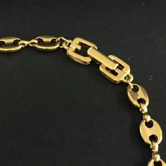 GIVENCHY Gold Tone Link Necklace - Picture 7 of 8